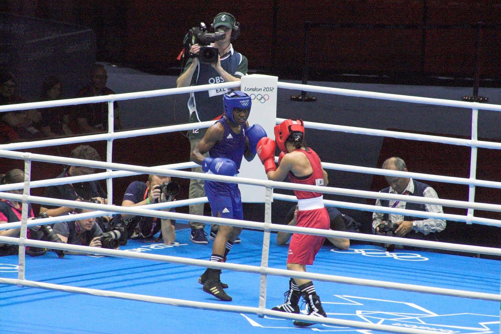 Mary Kom in the 2012 Olympics in London