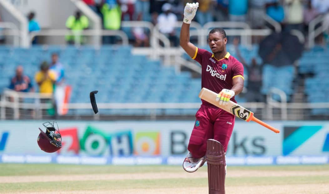 Evin Lewis of West Indies. He was the Man of the Match in the Second ODI