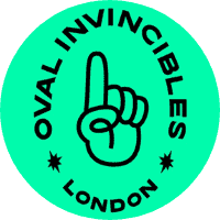 Oval Invincibles logo to represent the team XI in the game against the Manchester Originals