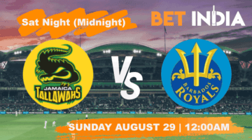 Jamaica Tallawahs v Barbados Royals Betting Tips & Predictions CPL 2021