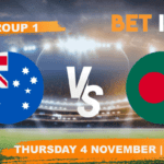 Australia vs Bangladesh Betting Tips & Predictions - T20 World Cup Group 1