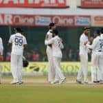 Indian team celebrating the draw against New Zealand in the first test game