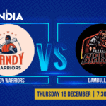Kandy Warriors vs Dambulla Giants Betting Tips & Predictions LPL 2021
