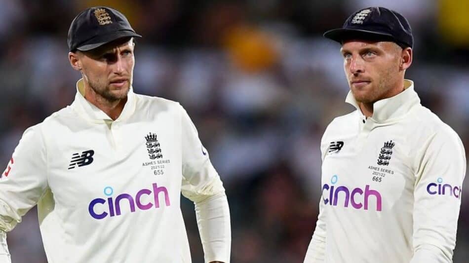 England's team looking sad at the Ashes 2021-22