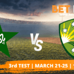 Pakistan vs Australia betting tips predictions 3rd test