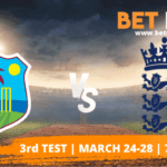 West Indies vs England Betting Tips & Predictions 3rd Test 2022