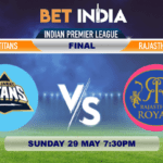 GT vs RR betting tips for IPL Final 2022