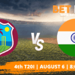 West Indies vs India betting tips and predictions 4th T20I 2022